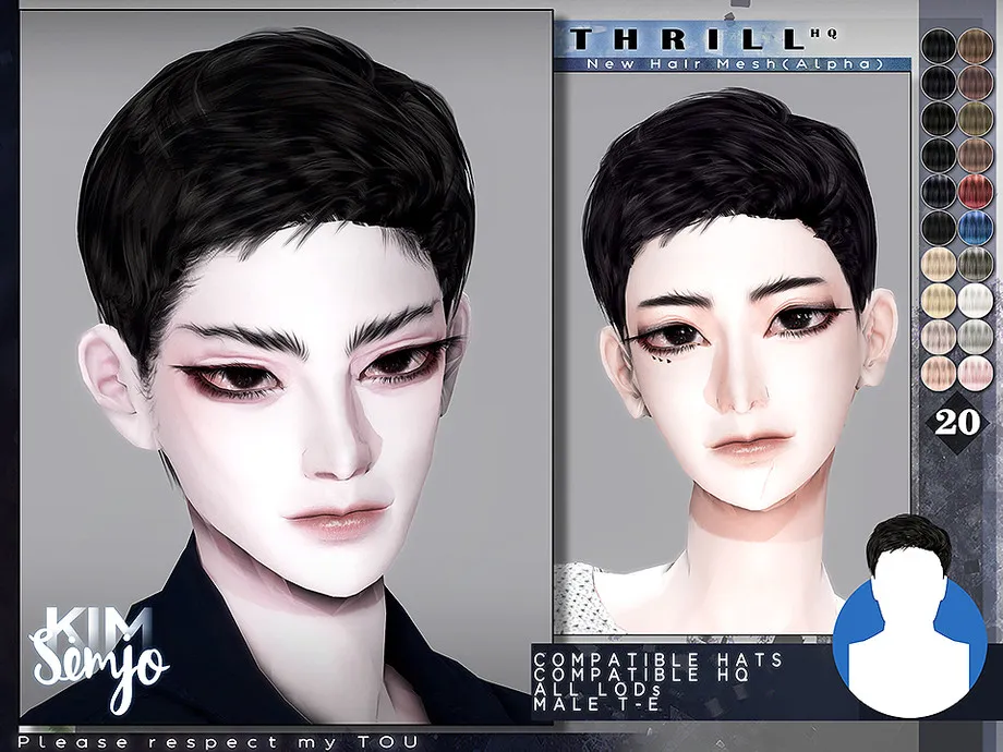 TS4 Male Hairstyle_Thrill