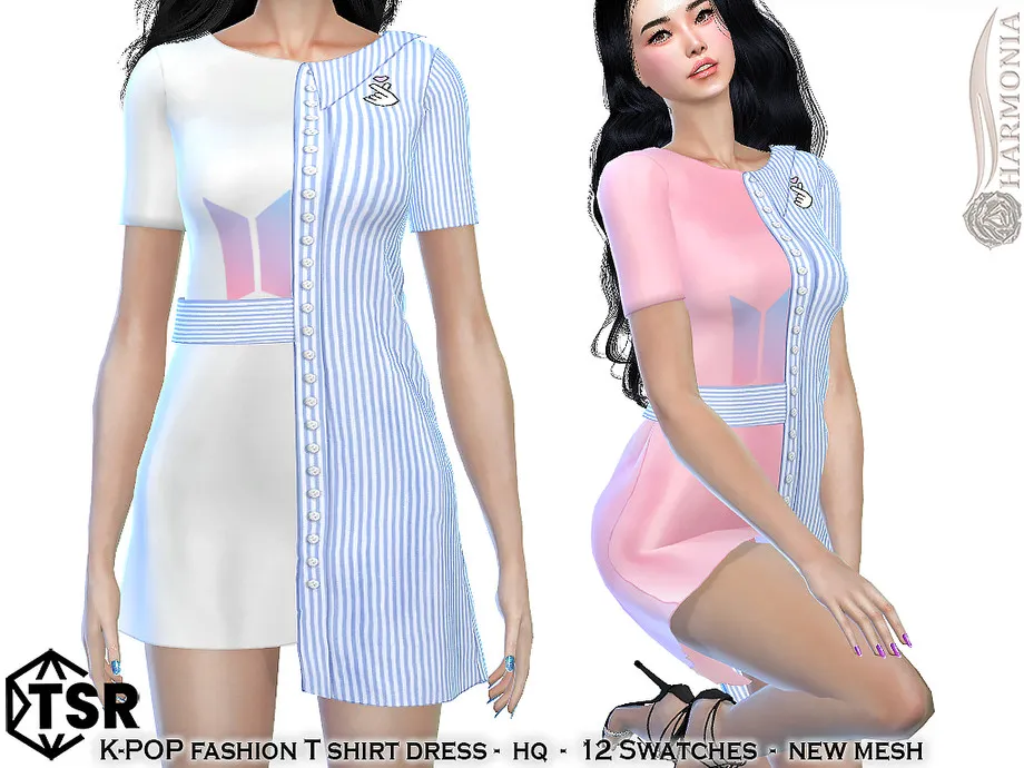 K-PoP Fashion T Shirt Dress