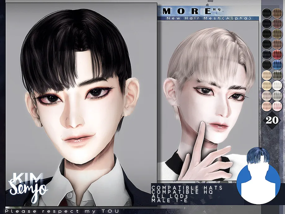 TS4 Male Hairstyle_More