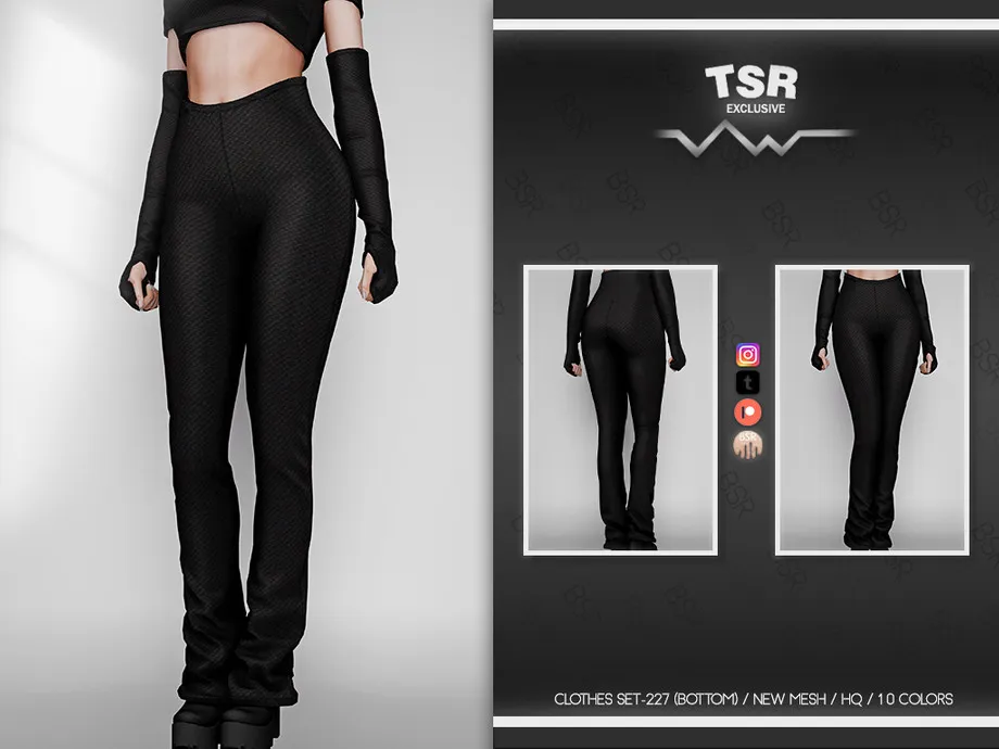 CLOTHES SET-227 (BOTTOM) BD711