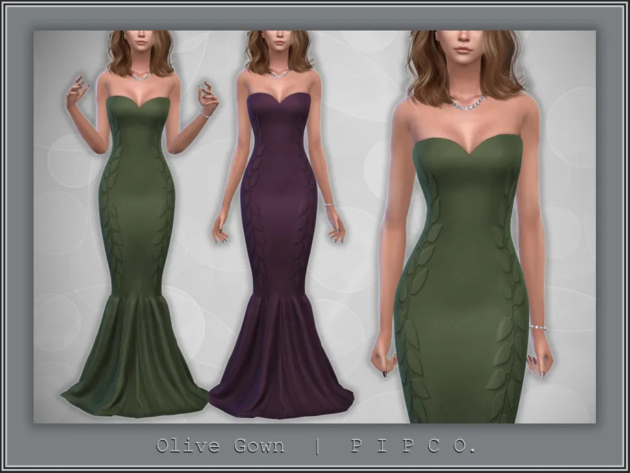 Olive Gown.