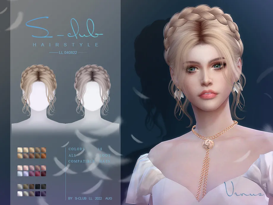 UPDO HAIR STYLE (Venus) 040822 BY S-CLUB