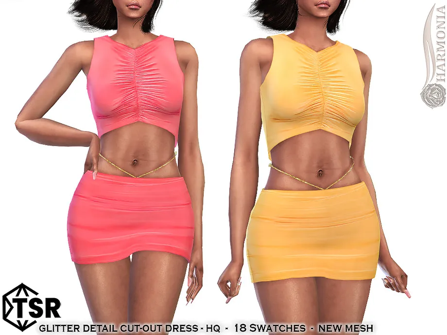 Glitter Detail Ruched Bodycon Dress