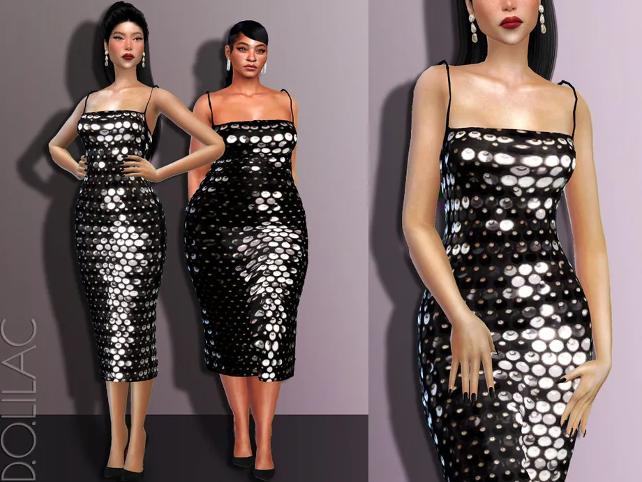 Sequined Midi Dress DO552