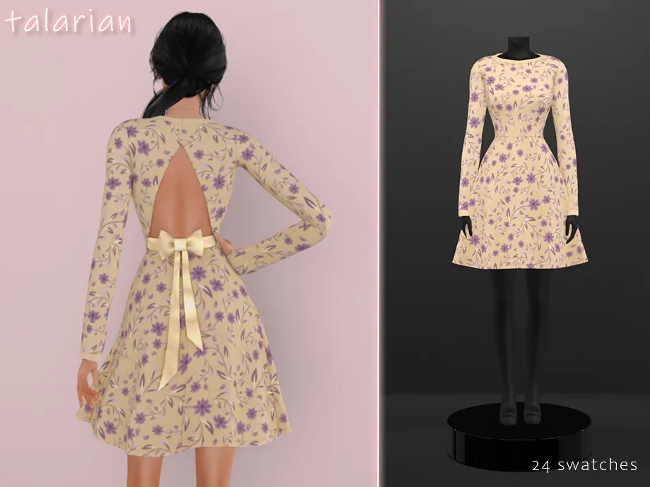 Savannah dress with bow