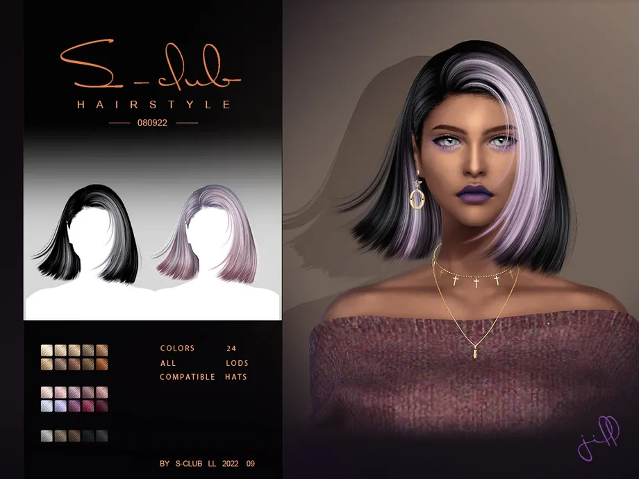 Medium  hairstyle (JILL) BY S-CLUB