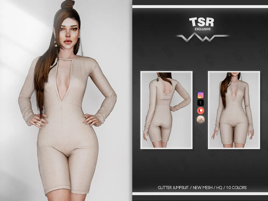 GLITTER JUMPSUIT BD755