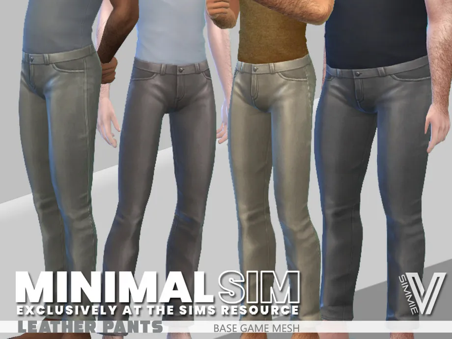 MinimalSim Leather Pants