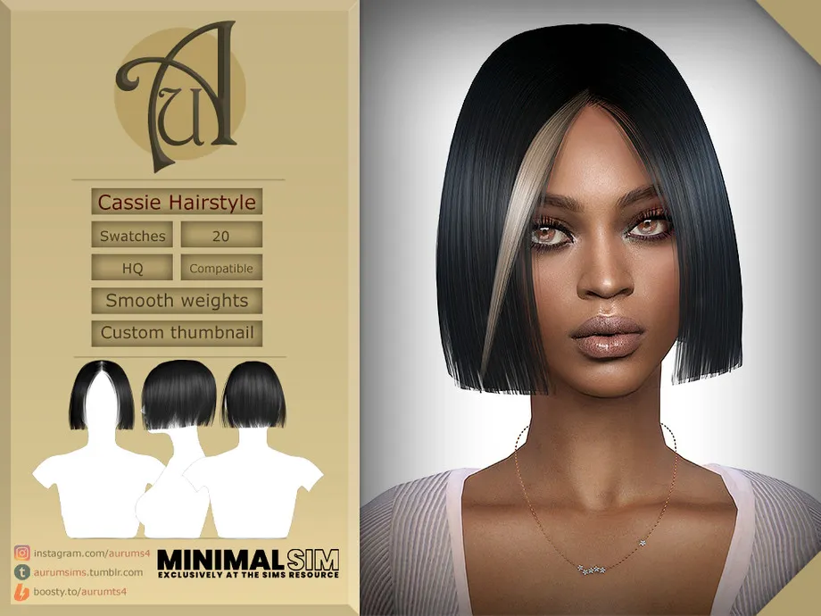 MinimalSim - Cassie Hairstyle