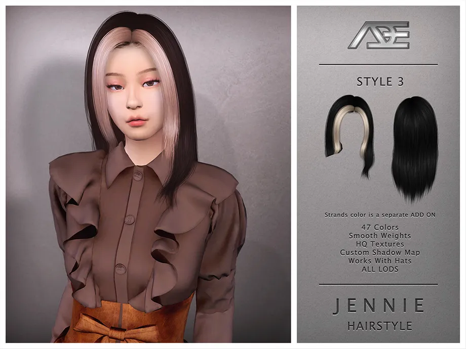 Jennie Style 3 (Hairstyle)