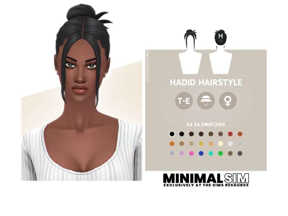 Minimal Sim - Hadid Hairstyle