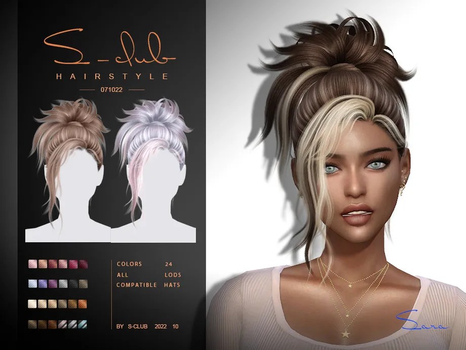 Lazy updo hairstyle(071022Sara) By S-CLUB