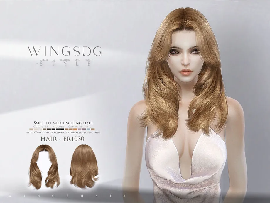 WINGS-ER1030-Smooth medium long hair
