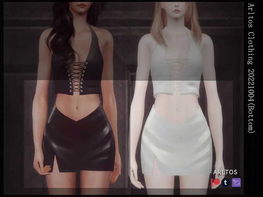 Leather skirt / 20221004