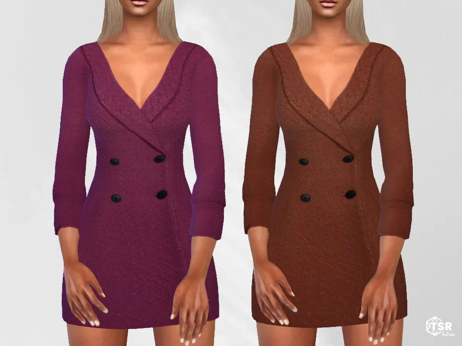 Winter Mesh Jacket Dresses