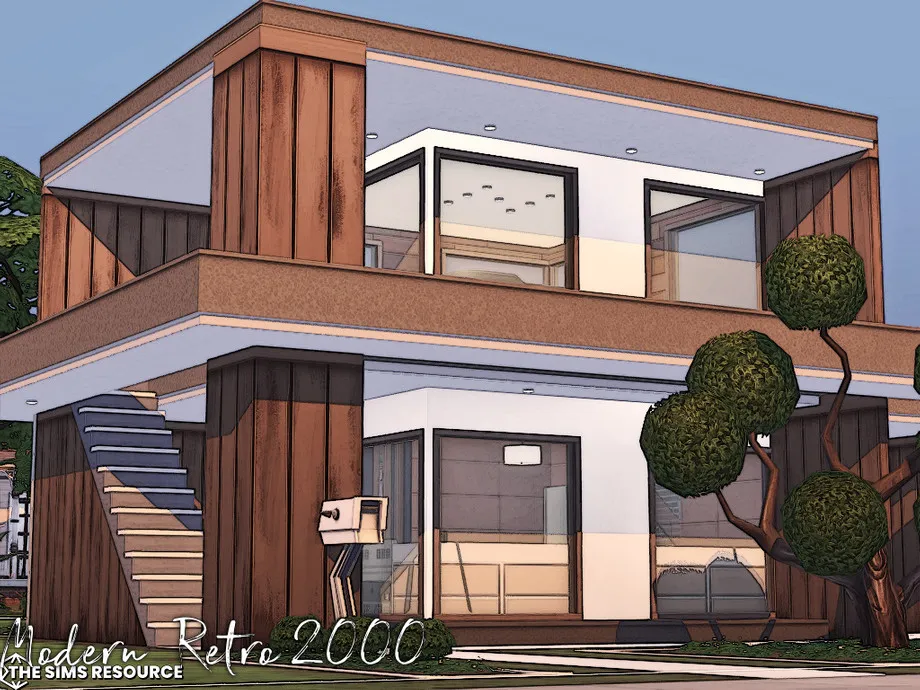 Modern - Retro 2000 House | TS4 Gallery