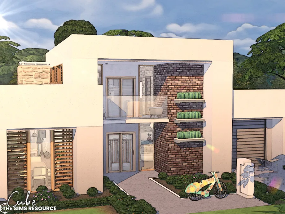 Modern-Nature House Cube | TS4 Gallery