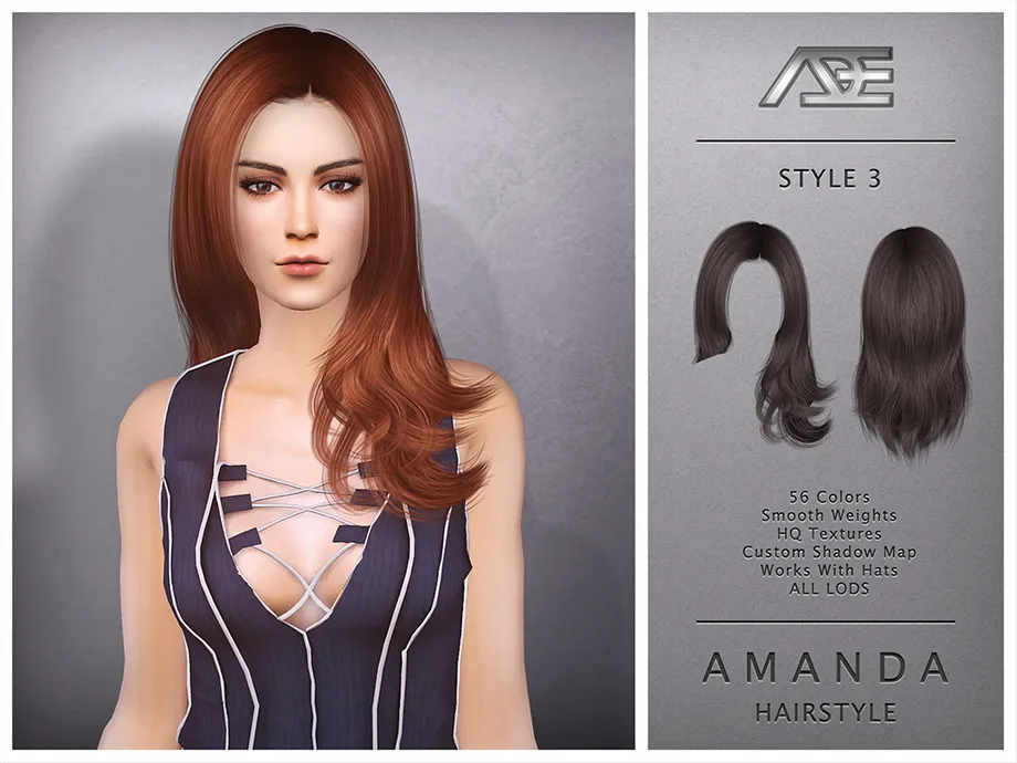 Amanda  - Style 3 (Hairstyle)
