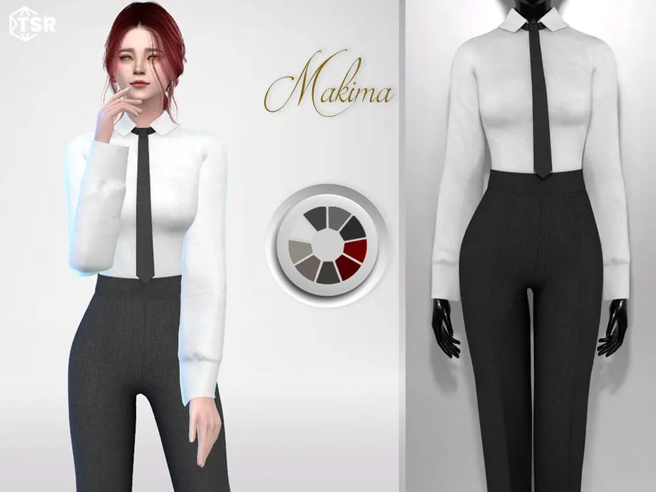 Makima - Formal suit with tie