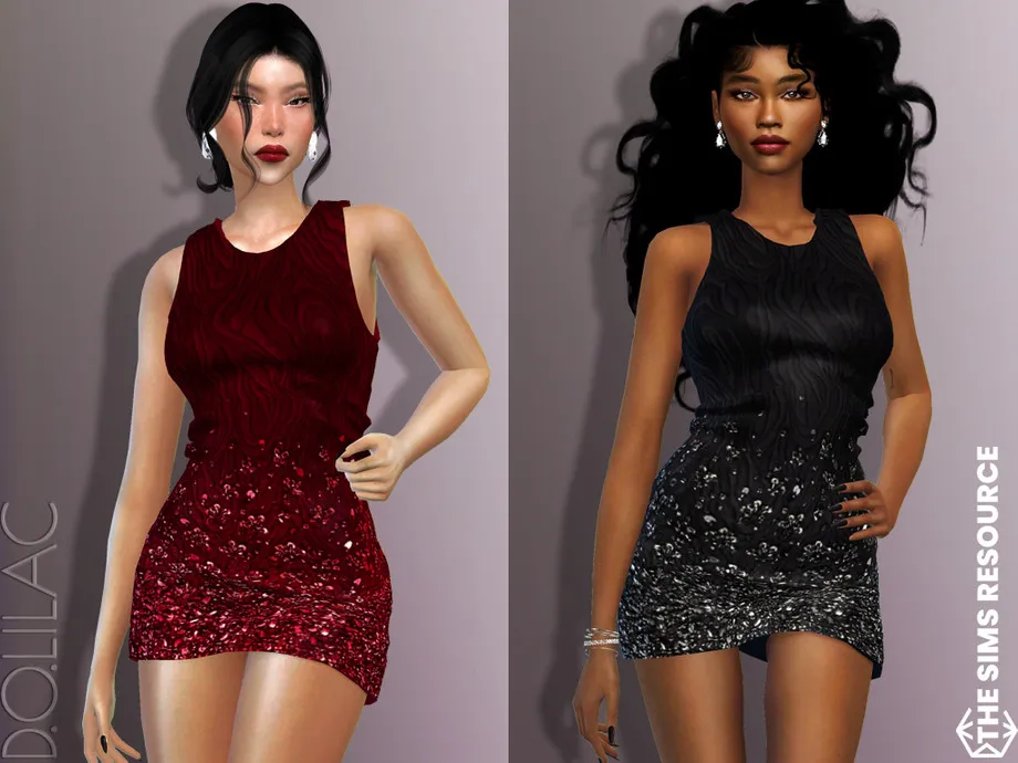 Embellished Mini Dress DO617