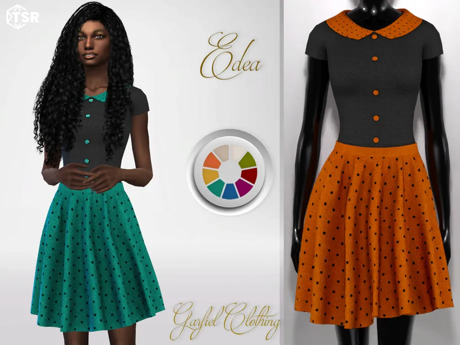 Edea - Vintage polka dot dress