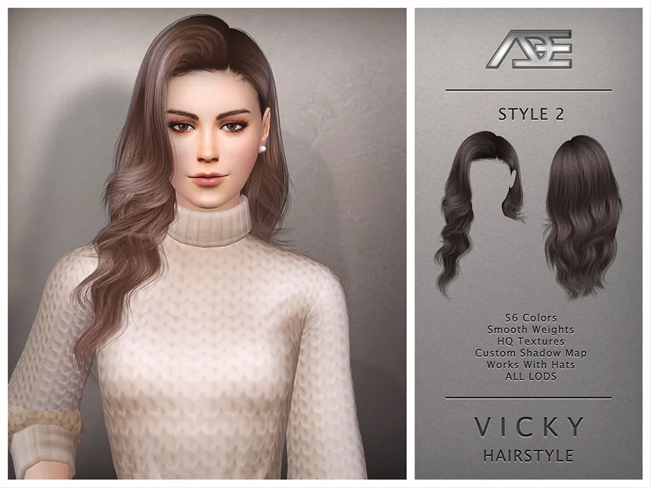 Vicky - Style 2 (Hairstyle)