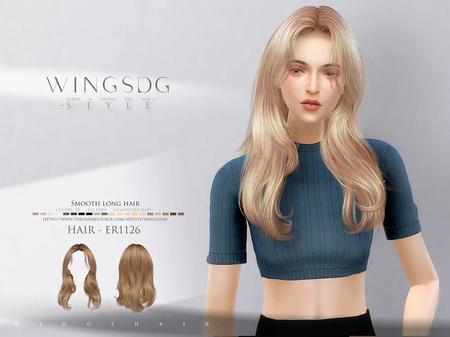 WINGS-ER1126-Smooth long hair