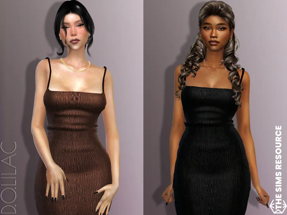 Shirred Midi Dress DO660