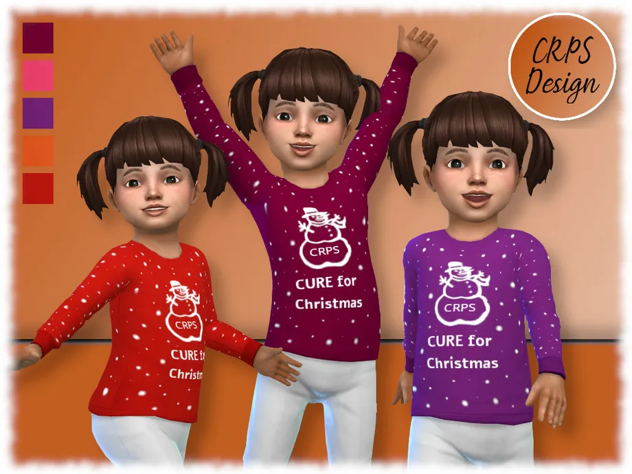 CURE for Christmas Girls PJ 2 top