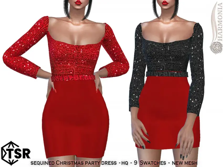 w-920h-690-3477984.jpg Sequined Christmas Party Dress - Image 1