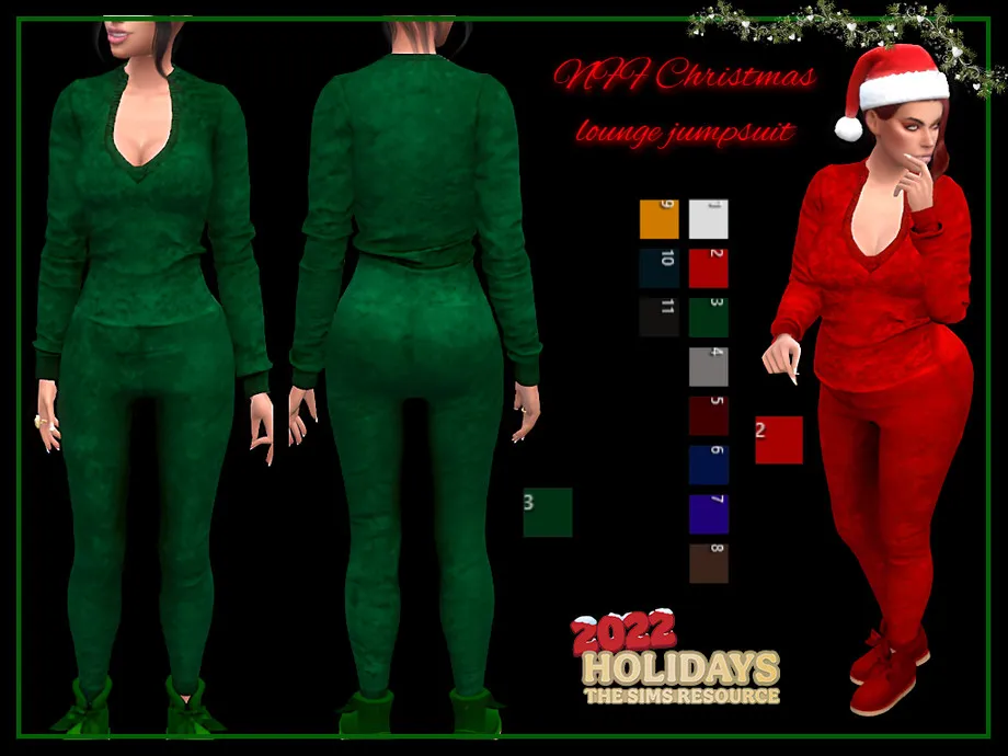 Christmas lounge jumpsuit