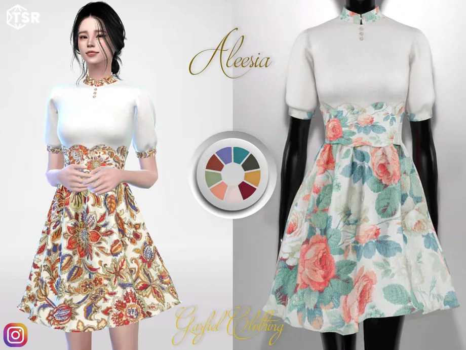 Aleesia - Dress in vintage style