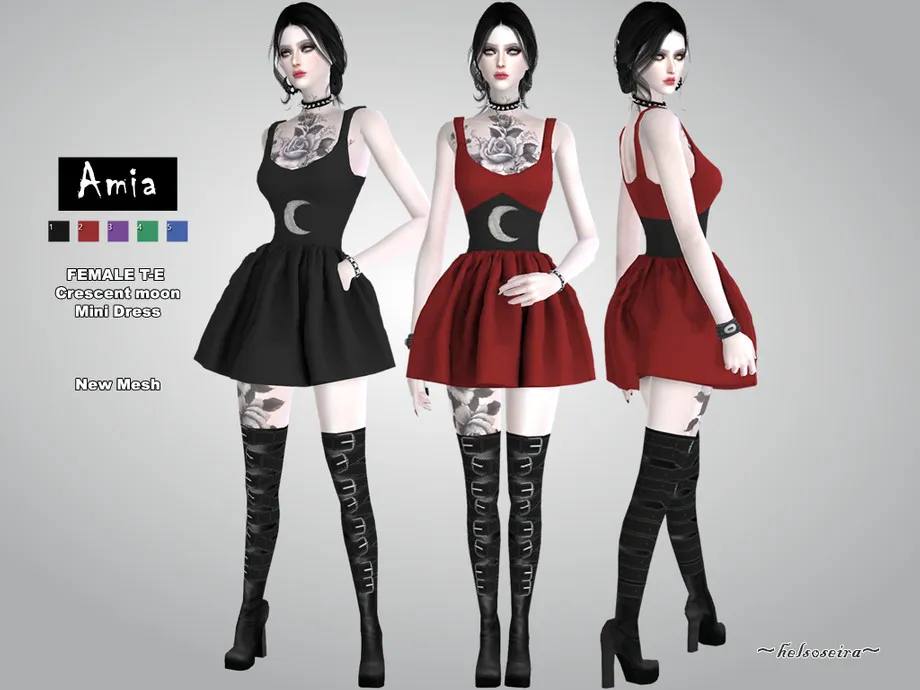 AMIA - Gothic Short Dress