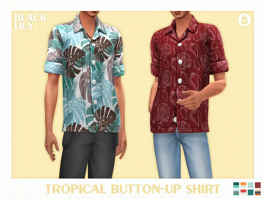 Tropical Button-Up Shirt
