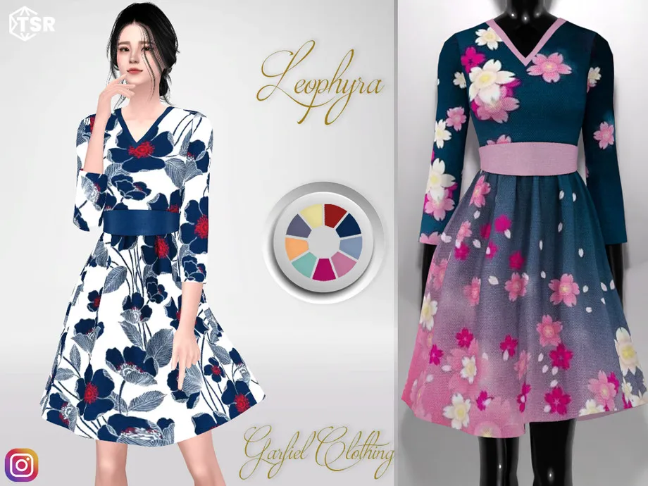 Leophyra - Sweet floral dress