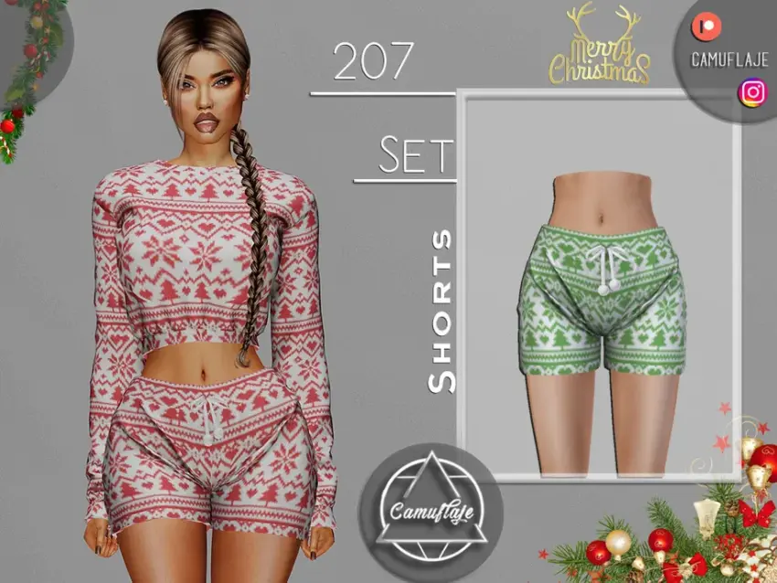 CHRISTMAS SET 206 - Shorts - Image 1