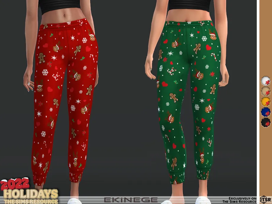 Christmas Pajamas Set - Bottom - Set31-2