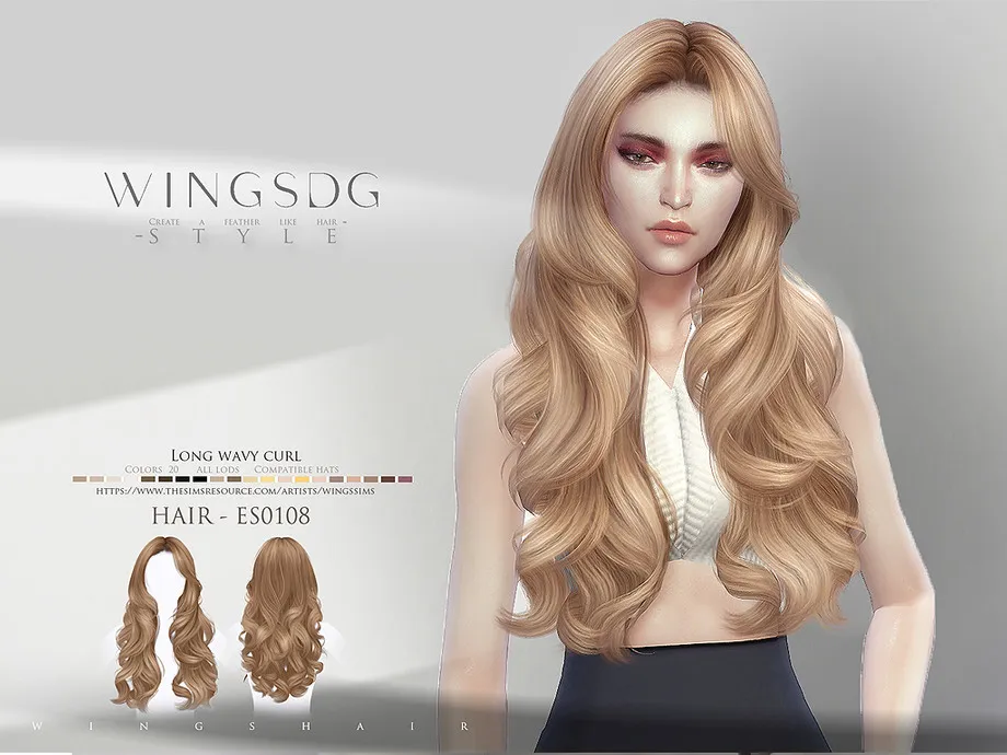 Long wavy curl ES0108