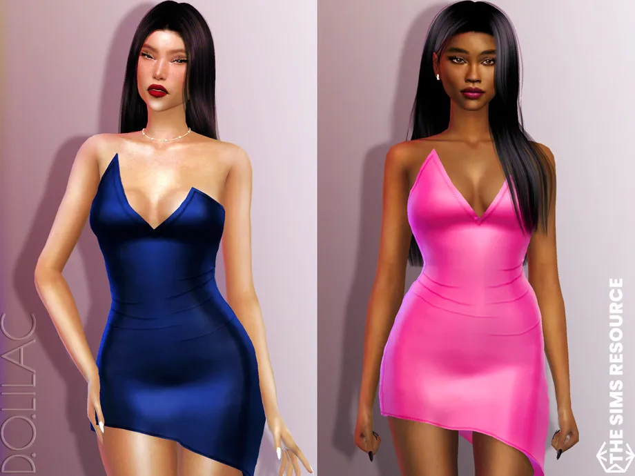 Asymmetrical Mini Dress DO708