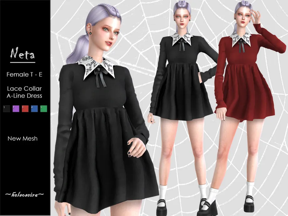 NETA - Gothic A-Line Dress