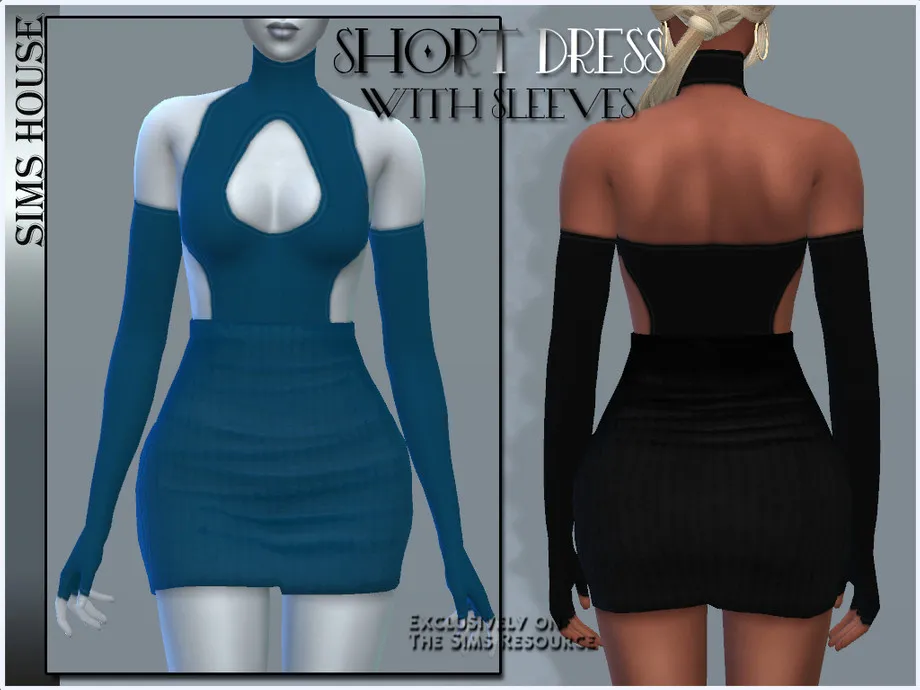 SHORT DRESS WITH SLEEVES