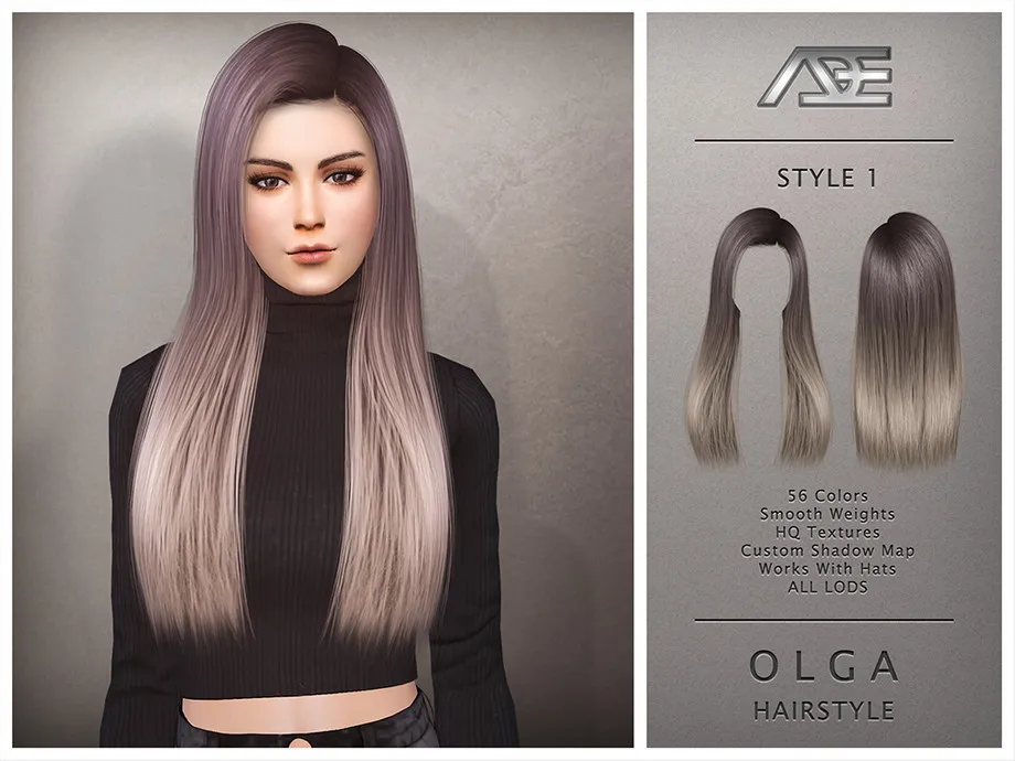 Olga - Style 1 (Hairstyle)