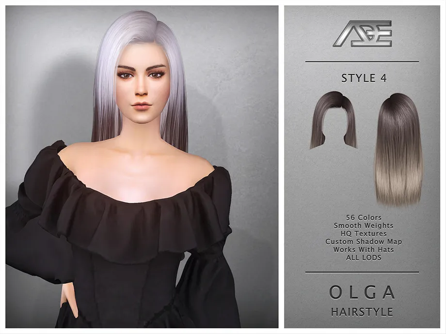Olga - Style 4 (Hairstyle)