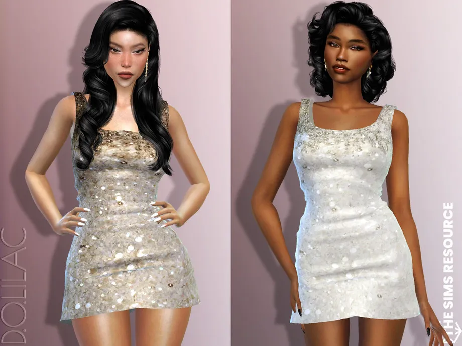 Embroidered Mini Dress DO726