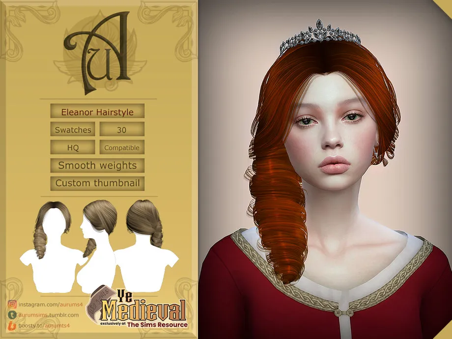 Ye Medieval - Eleanor Hairstyle