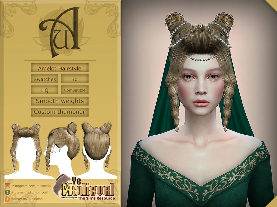 Ye Medieval - Amelot Hairstyle