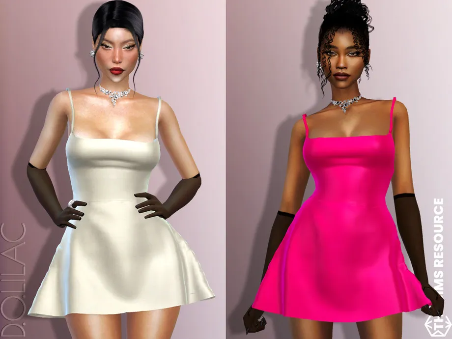 Mini Bell Dress with Tulle Gloves DO740