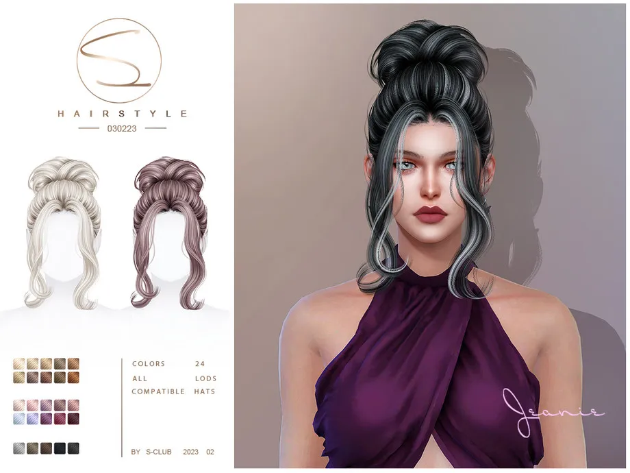 Lazy updo hairstyle 030223(Jeanie)