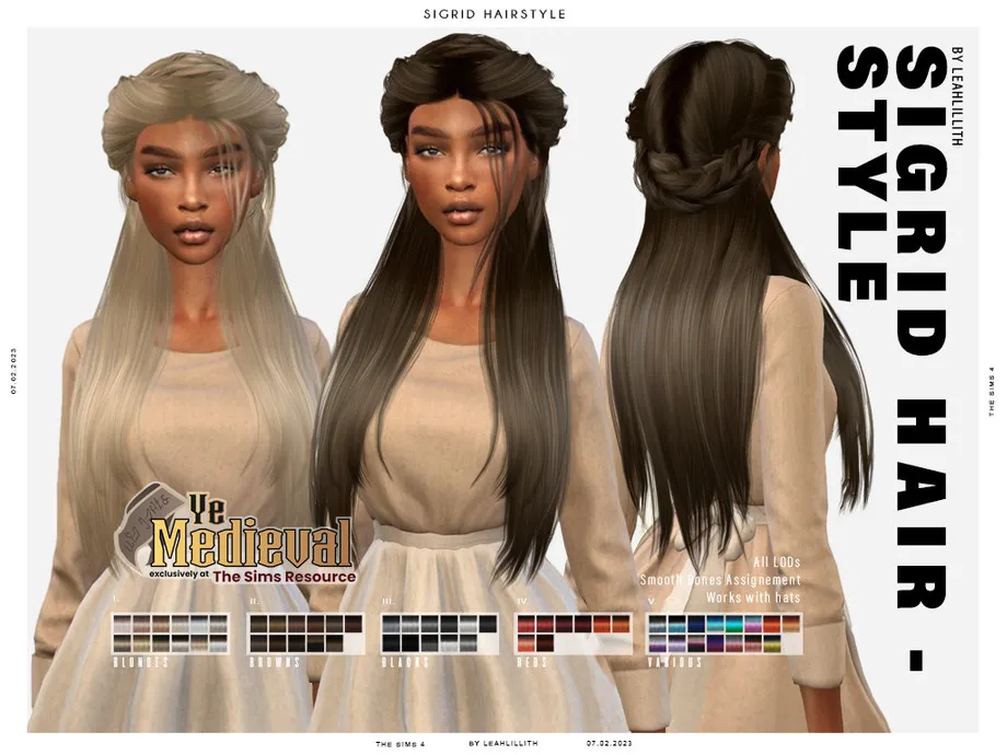 Ye Medieval Sigrid Hairstyle