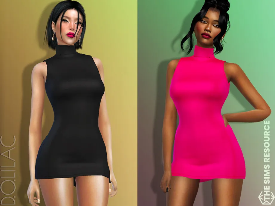 High Neck Dress DO769